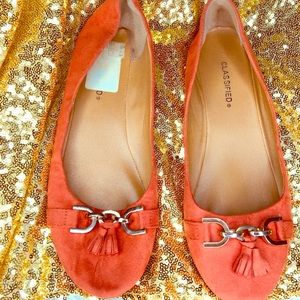 Orange and Gold women’s flats
